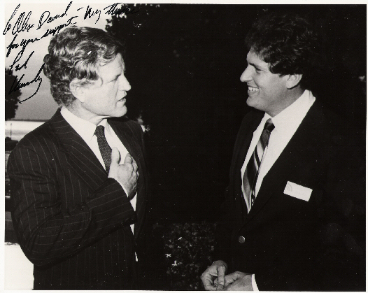 Alex with Ted Kennedy